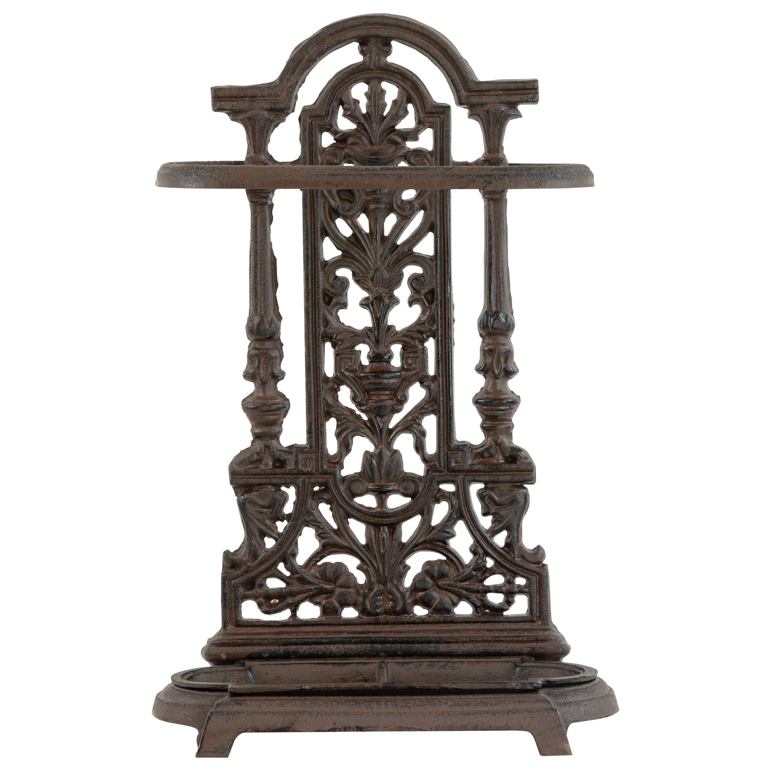 Woodside Ornate Vintage Cast Iron Umbrella/Walking Stick Stand