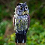 Woodside Large Realistic Bird/Pigeon/Crow Owl Decoy With Rotating Head