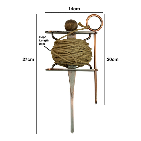 Woodside 25m Stainless Steel Garden/Allotment Planting String Line Row Marker