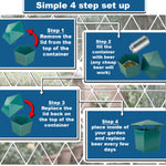 Woodside 4 Pack Snail Catcher Traps – Reusable Slug Control for Gardens, Natural Beer Trap Solution