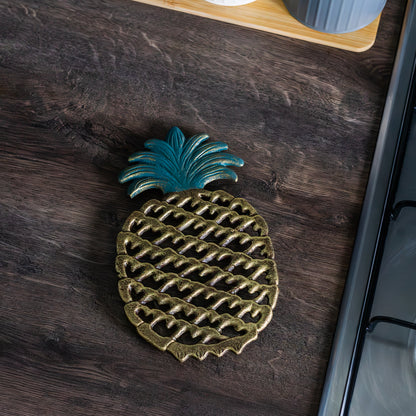 Woodside Decorative Kitchen Table Cast Iron Pineapple Trivet Hot Pot/Pan Stand