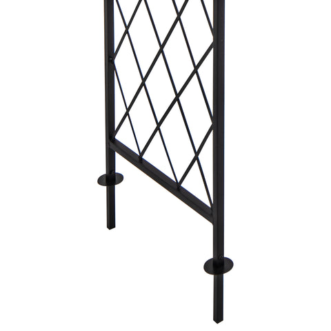 Woodside Blundeston Decorative Metal Garden Trellis Arch Climbing Plant Support