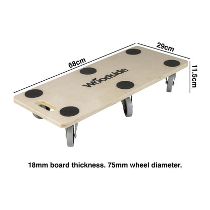 Woodside 300kg Platform Dolly Trolley – Set of 2 Heavy Duty Furniture Movers