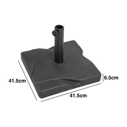 Woodside Boyton 20kg Universal Square Garden Patio Parasol Umbrella Base Weight