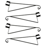 Woodside Hanging Basket Bracket for Concrete Garden Fence Posts, Pack of 4